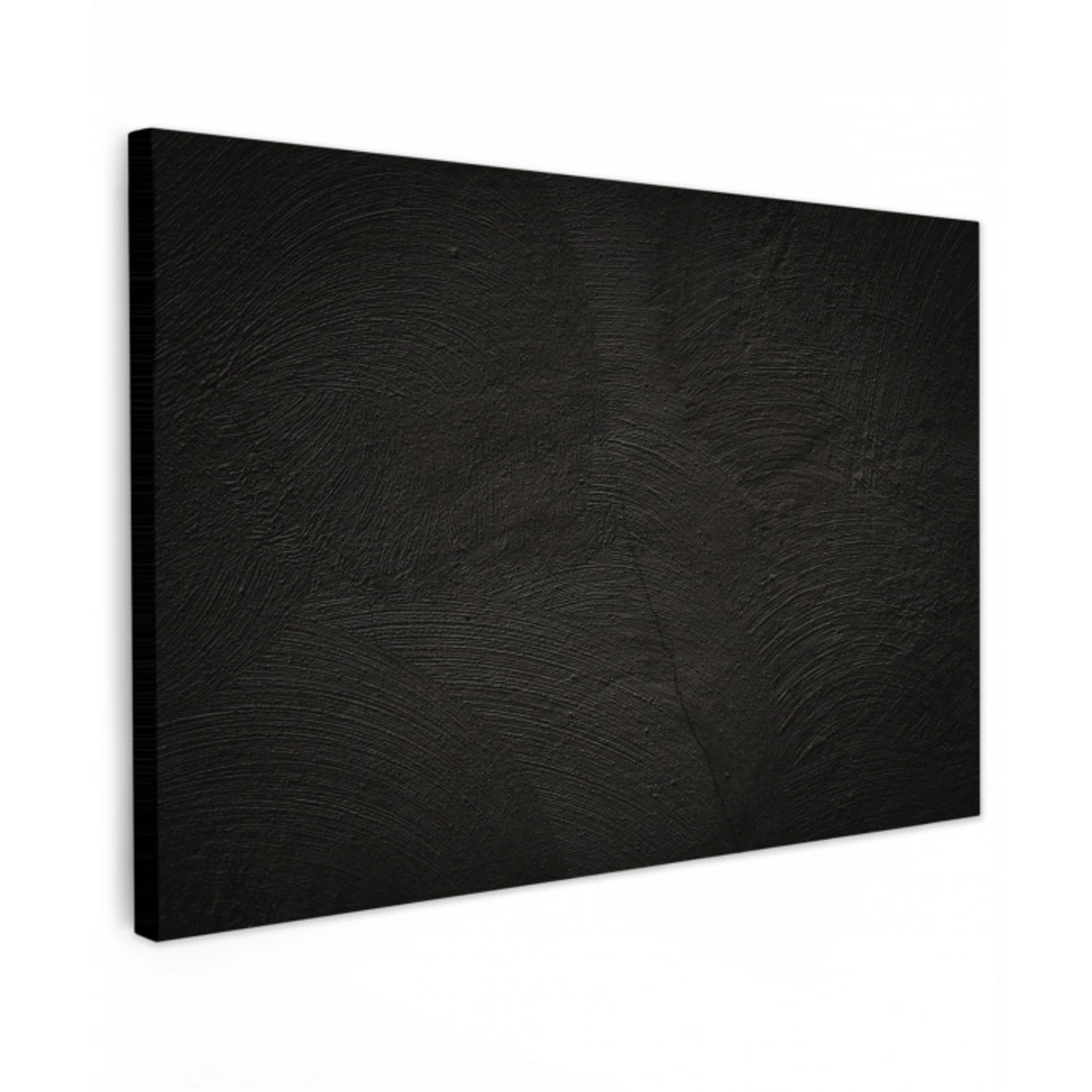Beton print - Industrieel - Zwart canvas 2cm klein -z3d