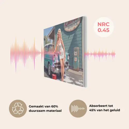 Auto - Vrouw - Groen PET vilt klein -USP_NL