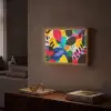 Vormen - Stippen - Kleurrijk Light Box met batterij (Wandlamp) middel -sfeer1
