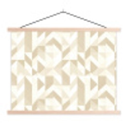 Modern - Abstract - Beige textielposter latten blank klein 122 -3d