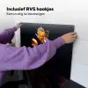 Bloem - Orchidee - Oranje Inductie beschemer met haakjes klein -ky-ophangen-nl