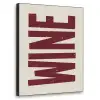 Wine - Red - Decoratie - Japandi Textielframe zwart klein -3d