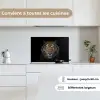 Tijger - Wilde dieren - Portret - Zwart - Dieren keuken achterwand spatscherm klein -sfeer4_FR