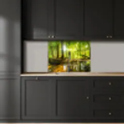 Bos - Landschap - Water - Bomen - Zon - Groen - Natuur keuken achterwand 2 middel -sfeer1