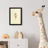 Zwart - Narcis - Illustratie fotolijst zwart zonder passe partout klein -usfeer4_kinderkamer
