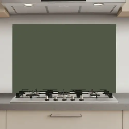 Groen - Effen kleur - Olijfgroen keuken achterwand spatscherm klein 900 -3d_website