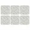 Parelmoerglans - Wit - Schelp onderzetter kurk middel 366 -3d