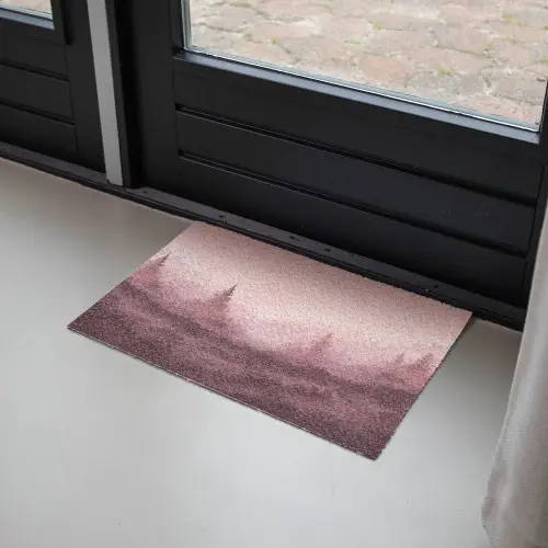 Landschap - Mistig - Roze Deurmat klein -sfeer2
