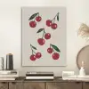 Kersen - Blaadjes - Rood PET vilt klein -sfeer1