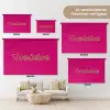 Toedeloe - Groen - Roze Wandkleed katoen klein -tsfeer8_DE