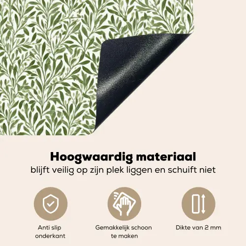 Botanisch - Takken - Groen Inductie beschemer met haakjes klein 777 -ky-onderkant-nl