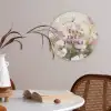 Quote - Bloemen - Schilderachtig Akoestische PET Vilt - Rond klein -sfeer3