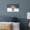 Tijger - Landschap - Sneeuw - Winter - Dieren poster papier klein -sfeer2