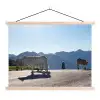 Schotse hooglander - Licht - Berg - Natuur textielposter latten blank klein -3d