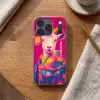 Geit - Hoorns - Kimono - Kleurrijk Telefoonhoesje iPhone 17 Pro klein -sfeer1