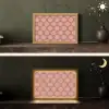 Waaiermotief - Patroon - Roze Light Box met kabel (Tafellamp) klein -sfeer3