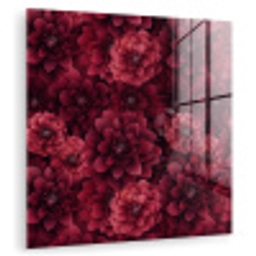 Dahlias - Bloemen - Rood plexiglas 5mm klein 11 -zzzproduct_nieuw