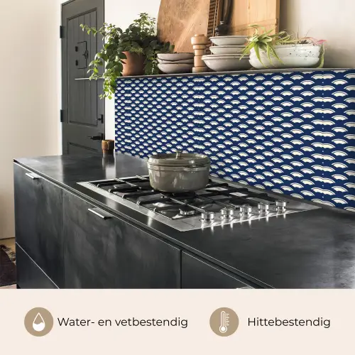 Japans - Blauw - Wit - Patronen keuken achterwand 2 middel 871 -usp_NL