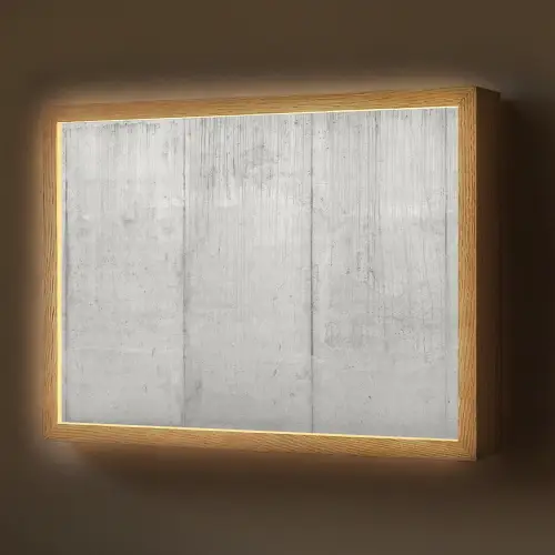 Grijs - Betonlook - Industrieel Light Box met batterij (Wandlamp) middel -z3d_website
