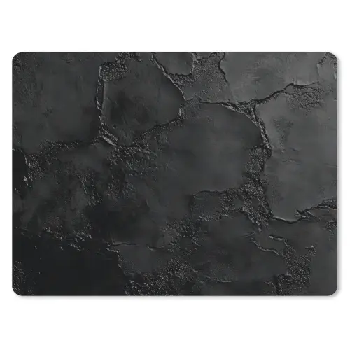 Zwart - Verf muismat rubber klein -3d