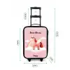 Eenhoorn - Vleugels - Roze - Regenboog Kinderkoffer - Zwart klein -productfoto_formaten