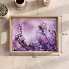 Lavendel - Winter - Bloemen - Paars Dienblad Rechthoek middel -USP_Formaat