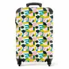 Fruitige jungle collage NBS - Handbagage koffer - Volwassenen Unisex middel -productfoto_recht
