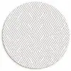Grafisch - Patroon - Modern - Schuin Wandcirkel kunststof plaat 5mm dik klein 188 -3d