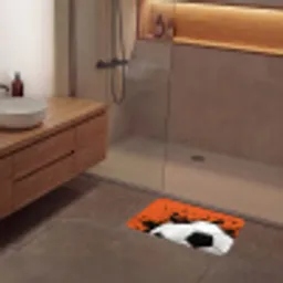 Voetbal - Verf - Sport - Oranje Badmat klein -sfeer2