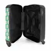 Vintage bloemenpatroon - Groen NBS - Handbagage koffer - Kinderen Unisex middel -binnenkant