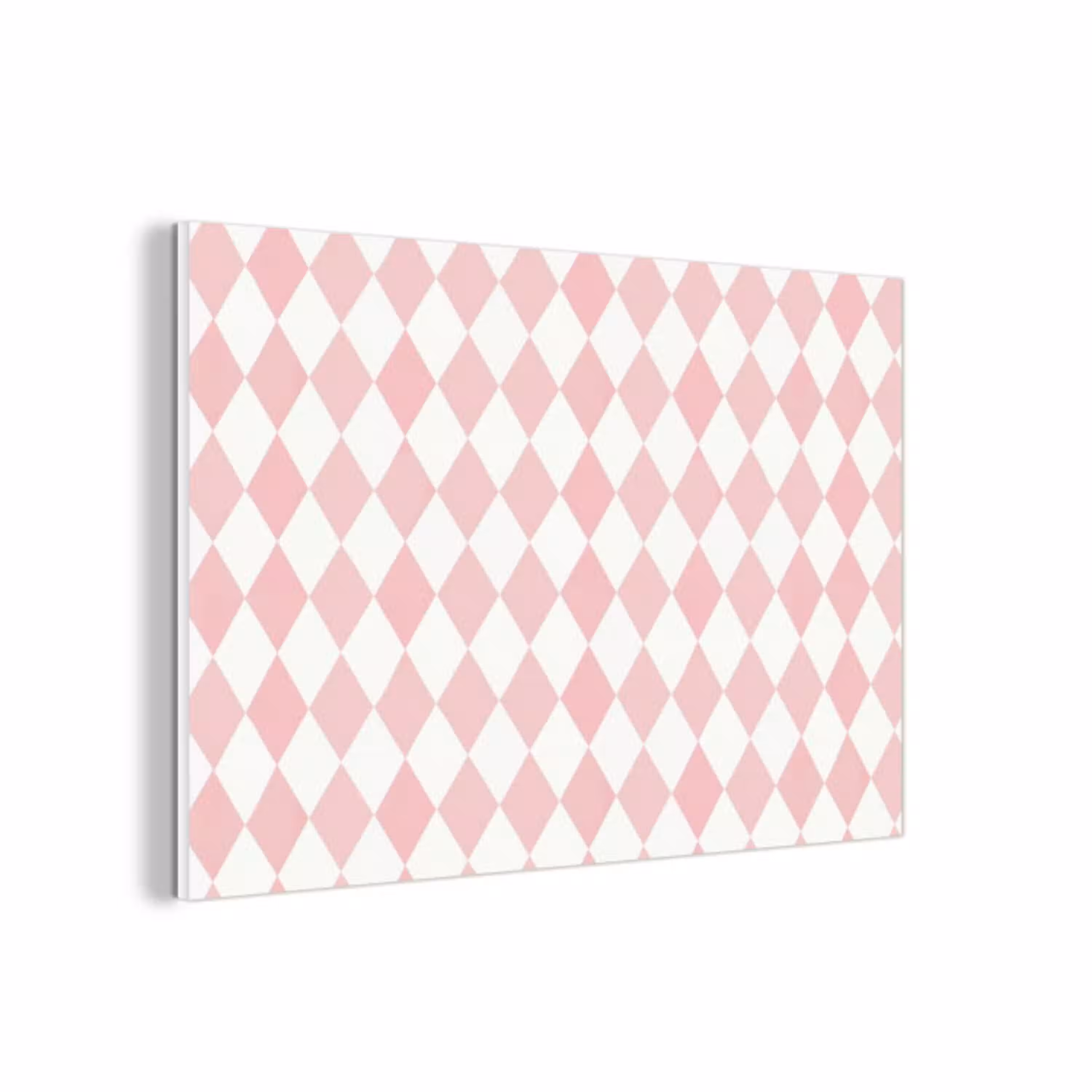 Lichtroze - Ruiten - Geometrisch - Patroon forex 5mm xxl 6 -3d
