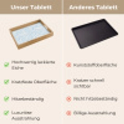 Zebra - Motief - Blauw - Wit Dienblad Rechthoek middel 911 -USP_VergelijkingDE