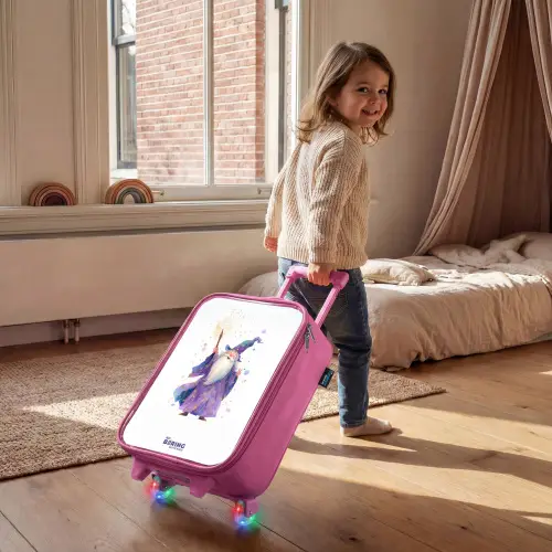 Oude tovenaar met staf Kinderkoffer - Roze klein -sfeer1