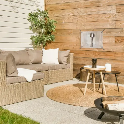 Lepel - Verf - Zilver tuinposter los doek klein -sfeer4