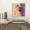 Abstract - Vrouw - Bloemenkroon - Goud aluminium wit klein -sfeer1