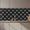 Kompas - Patronen - Zwart Wit keuken achterwand 2 middel 871 zz_3dshopping