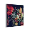 Boeket - Stilleven - Bloemen - Planten - Rood aluminium wit klein -3d