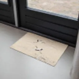 Kraanvogels - Bloesem - Beige Deurmat klein -sfeer2