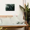 Groen - Bladeren - Glad - Nerven tuinposter los doek klein -sfeer7