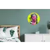 Buste - Verf - Geel Wandcirkel aluminium klein -slaapkamer