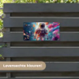 Neon - Meteoriet - Neon - Astronaut tuinposter los doek klein -sfeer3