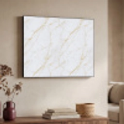 Wit - Marmer - Goud - Luxueus Textielframe zwart klein 947 -sfeer3