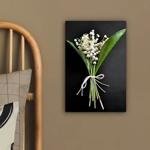 Lelietjes van dalen - Bloemen - Stilleven - Flora canvas 2cm klein -sfeer3
