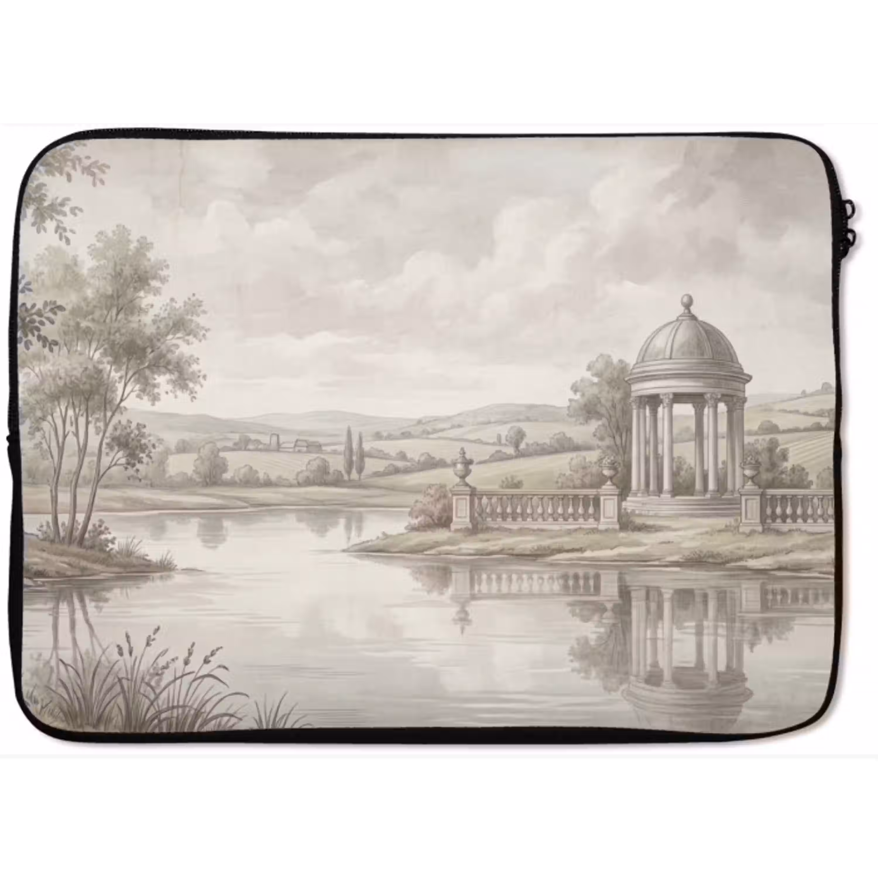 Landschap - Water - Natuur - Sepia laptophoes neopreen klein -zkaufland3dotto