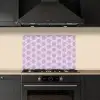 Patroon - Roze - Paars keuken achterwand spatscherm klein 900 -sfeer1