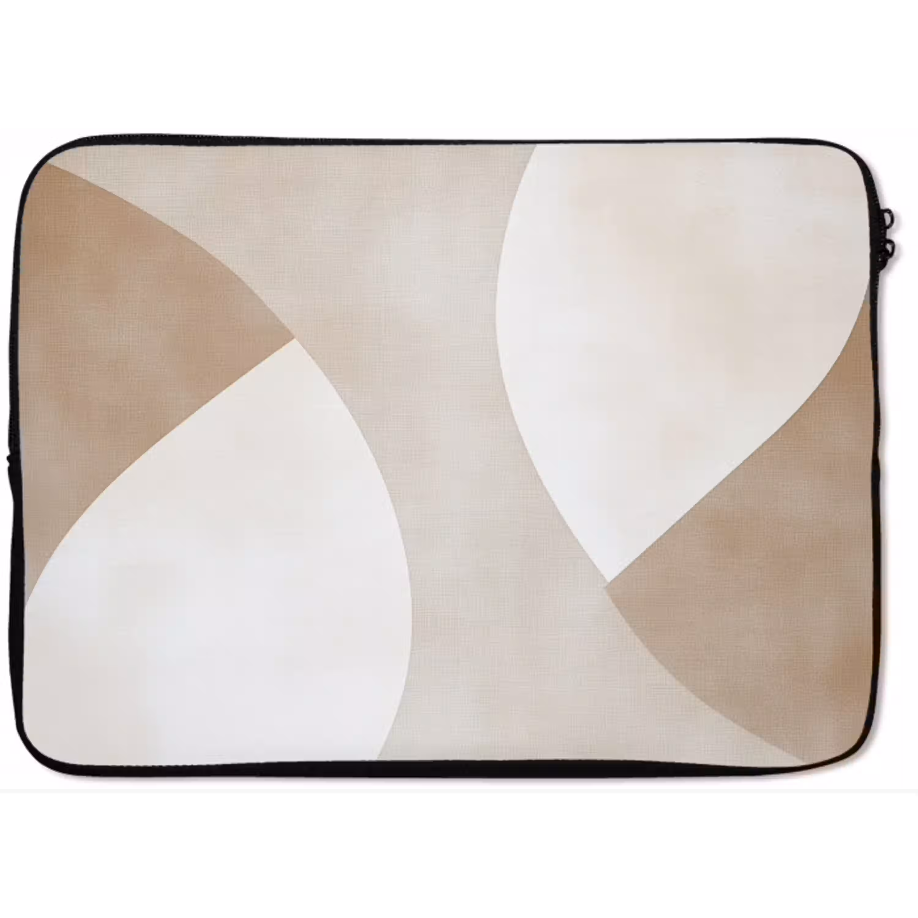 Bruin - Japandi - Abstract laptophoes neopreen klein -zkaufland3dotto
