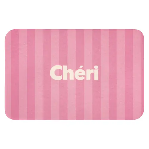 Gestreept - Roze - Chéri Badmat klein -3d