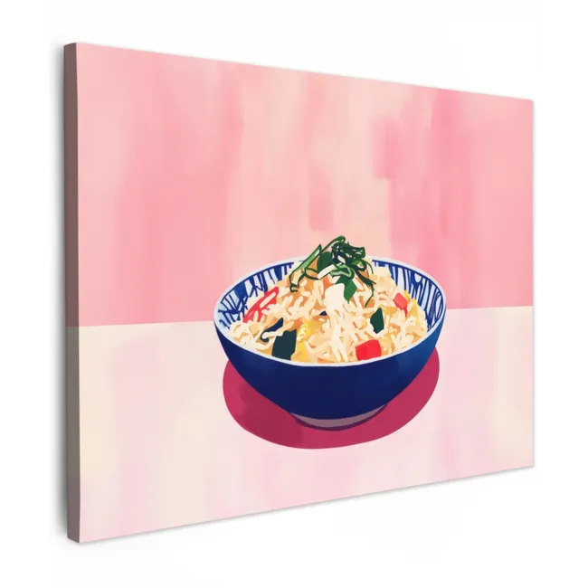 Canvas Print - Rice - Illustration - Bowl - Vegetable