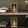 Schaakstuk - Koning - Schaakbord - Geblokt Light Box met kabel (Tafellamp) klein -sfeer3