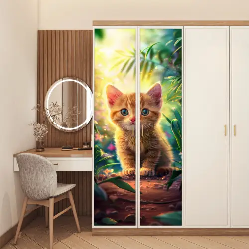 Kat - Huisdier - Natuur deurposter klein -sfeer3